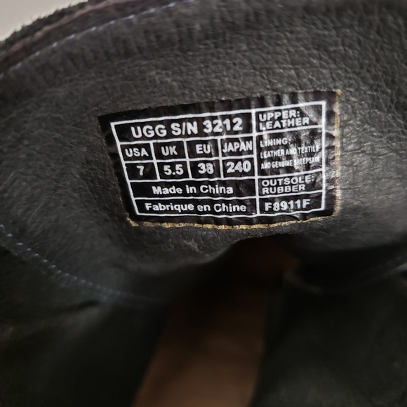 UGG Black and Brown Ankle Boots - Picture 7 of 8